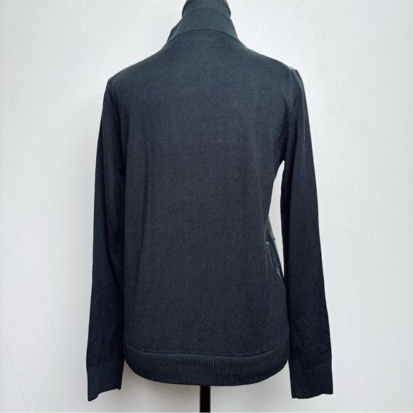 Karl Lagerfeld Womens Size Xsmall Spandex Mock Neck Studded Sweater - Picture 2 of 14